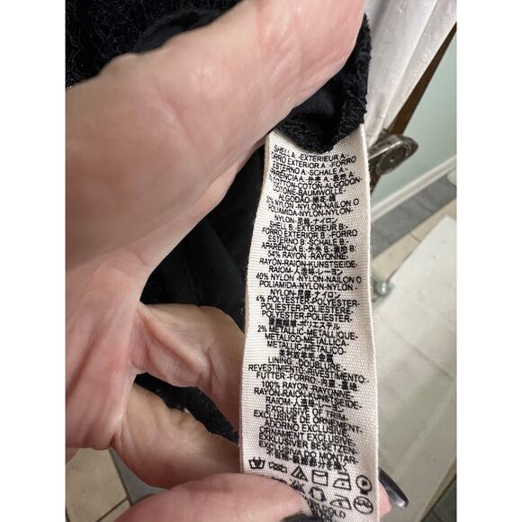 Free People Don't You Dare Lace Mini Dress in Black Combo Sz M Boho Goth Witchy - Picture 11 of 13